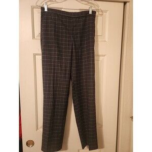 Old Navy Women's Gray Plaid Dress Pants Size 4 Trousers Work Career Professional